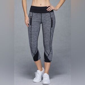 Lululemon Inspire II Tight Legging Black & White Size 4 Like New